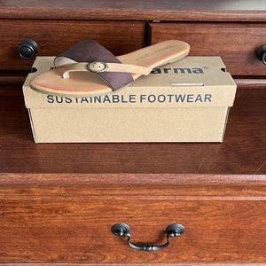 Electric Karma Chocolate Slip on Sandals